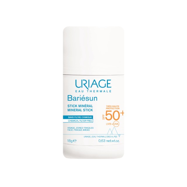 Uriage Bariesun Mineral Stick Αντηλιακό Προσώπου σε Στικ με SPF50+, 18g