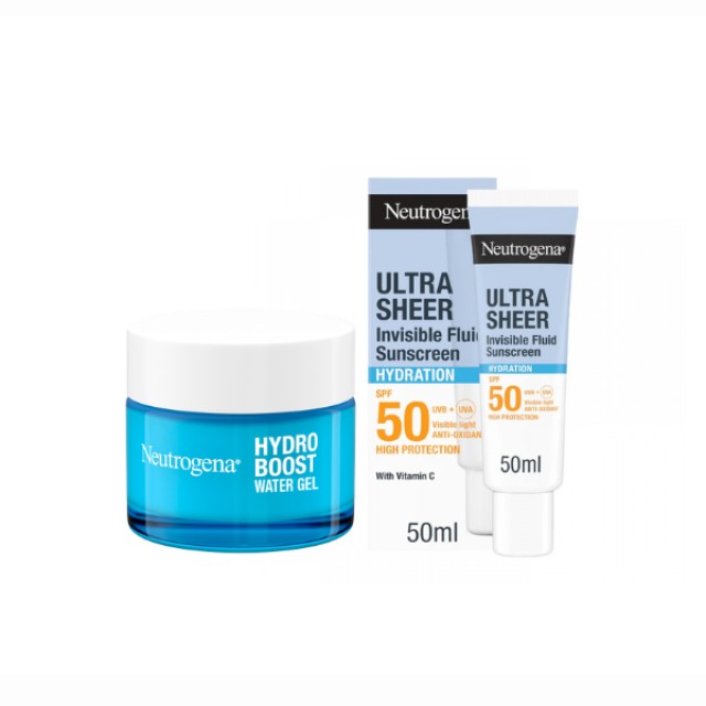 Neutrogena Sunscreen Ultra Sheer Promo Invisible Fluid Hydration SP...