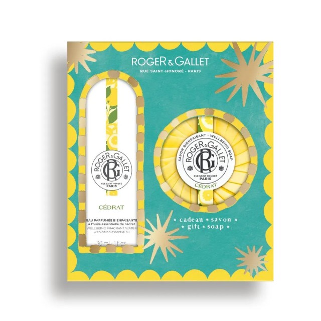 Roger & Gallet Cedrat Promo Fragrant Water Άρωμα 30ml + Soap Bar Σα...