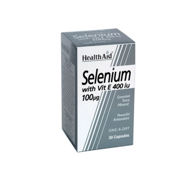Health Aid Selenium 100μg + Vitamin E 400iu Dietary Supplement with...