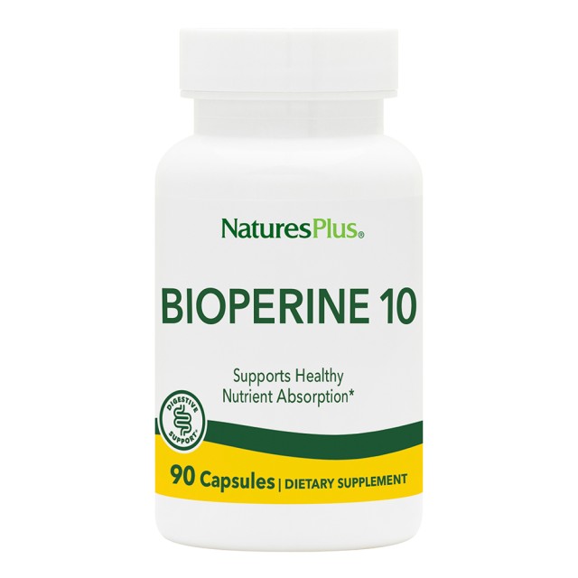 Natures Plus Bioperine 10mg Για την Απορρόφηση Θρεπτικών Συστατικών, 90 Kάψουλες