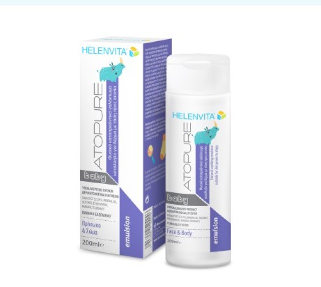 Helenvita Atopure Baby Emulsion Γαλάκτωμα για Ατοπικό Δέρμα, 200ml