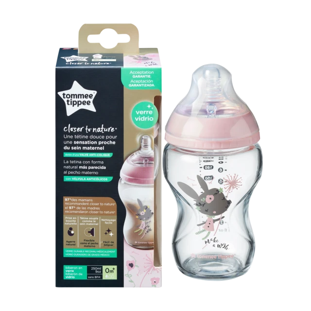 Tommee Tippee Closer To Nature Glass Girl Small Glass Bottle...