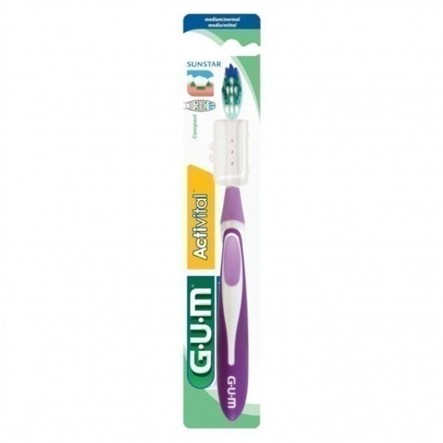 Gum Brush 583 Activital Medium Οδοντόβουρτσα Μέτρια σε Διάφορα Χρώμ...