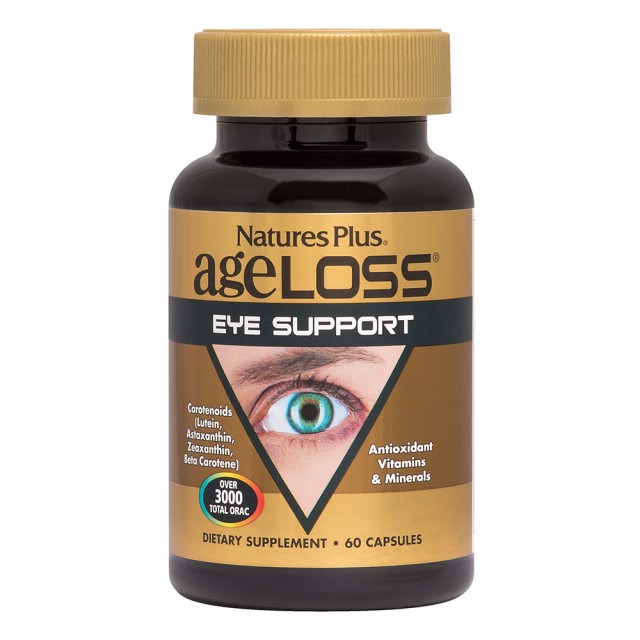 Natures Plus AgeLoss Eye Support Συμπλήρωμα Διατροφής Για Την Όραση, 60 Κάψουλες