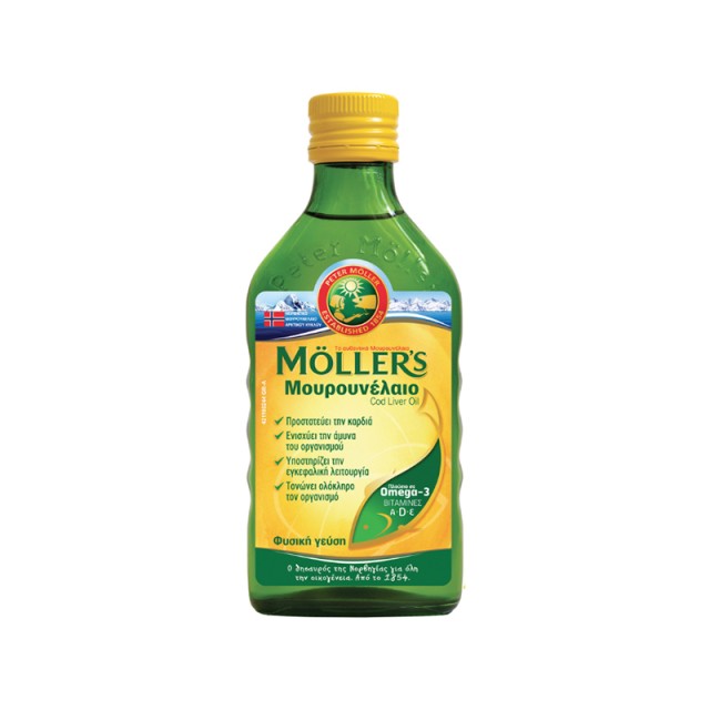 Mollers Μουρουνέλαιο Natural Σε Υγρή Μορφή, 250ml