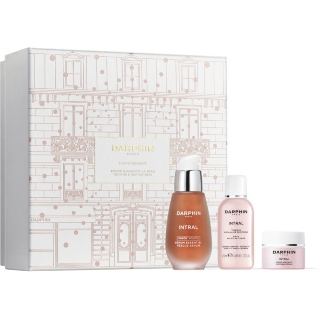 Darphin LApaisement Promo Intral Inner Youth Rescue Serum Ορός Προσώπου 30ml + Intral Daily Micellar Toner Λοσιόν Καθαρισμού 25ml + Intral Soothing Cream Καταπραϋντική Κρέμα Προσώπου 5ml