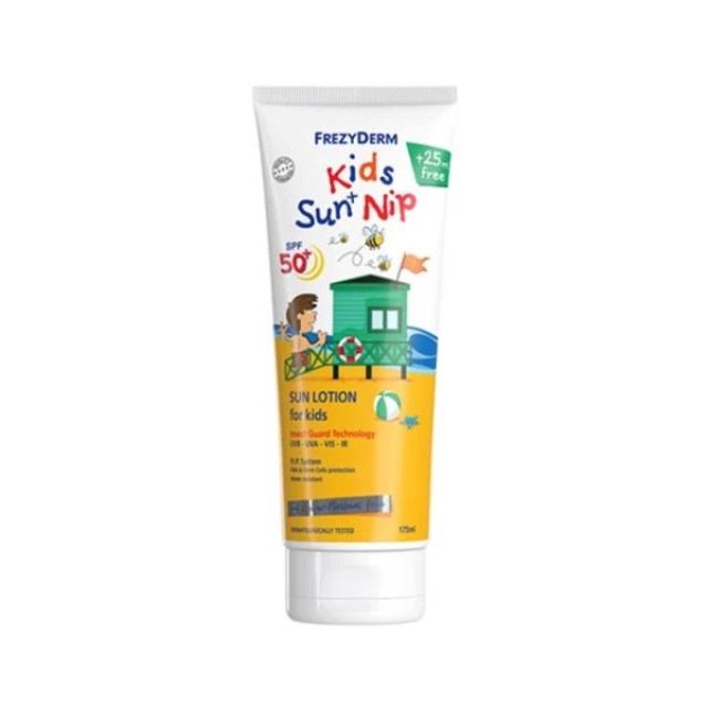 Frezyderm Kids Sun+ Nip SPF50+ Παιδικό Αντηλιακό Γαλάκτωμα Με Εντομ...