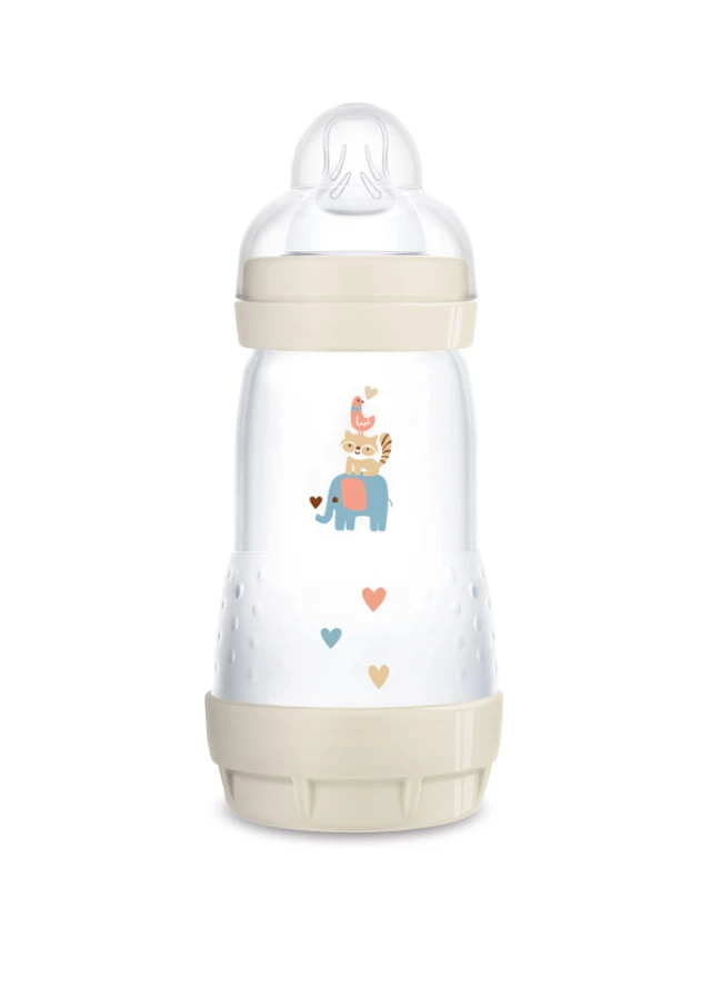 Mam Easy Start Anti-Colic Plastic Bottle with Silicone Nipple for Babies...