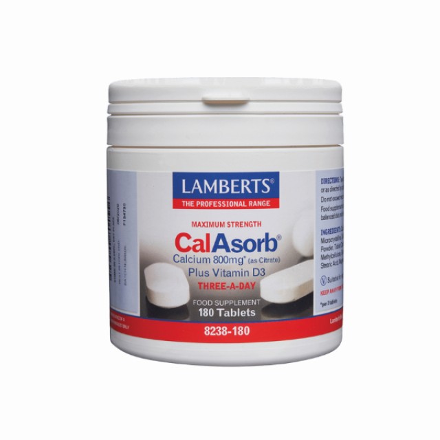 Lamberts CalAsorb Calcium 800mg Κιτρικό Ασβέστιο υψηλής απορρόφησης...