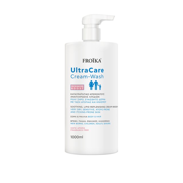 Froika Ultracare Cream-Wash Καταπραϋντικό Κρεμοντούζ για Ατοπικές Ε...