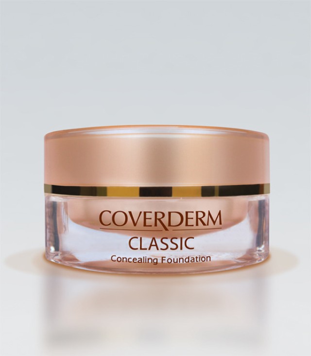 Coverderm Classic Concealing Foundation Καλυπτικό Αδιάβροχο Make-Up SPF30 No.01, 15ml