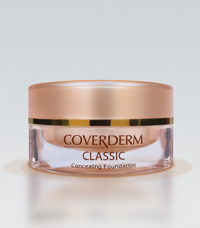 Coverderm Classic Concealing Foundation Καλυπτικό Αδιάβροχο Make-Up SPF30 no.4, 15ml