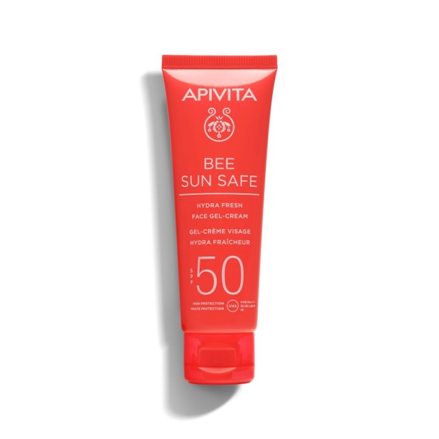 Apivita Bee Sun Safe Hydra Fresh Ενυδατική Αντηλιακή Κρέμα Gel Προσώπου Ελαφριάς Υφής SPF50, 50ml
