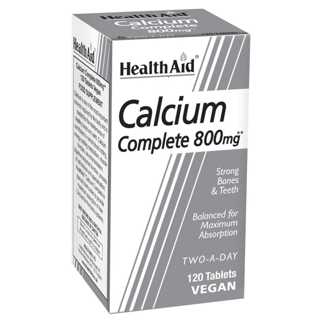 Health Aid Balanced Calcium Complete 800mg, 120 Ταμπλέτες