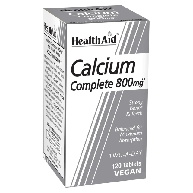 Health Aid Balanced Calcium Complete 800mg, 120 Tablets