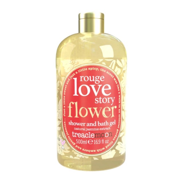 Treaclemoon Rouge Love Story Flower Αφρόλουτρο με Άρωμα Γιασεμί, 500ml