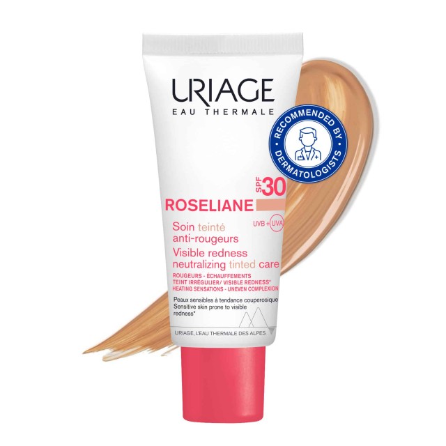 Uriage Roseliane CC Cream SPF30 Ενυδατική Κρέμα Προσώπου Κατά της Ε...