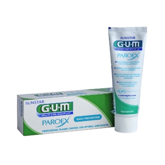 Gum Paroex Daily Prevention Toothpaste Οδοντόκρεμα 0.06%, 75 ml
