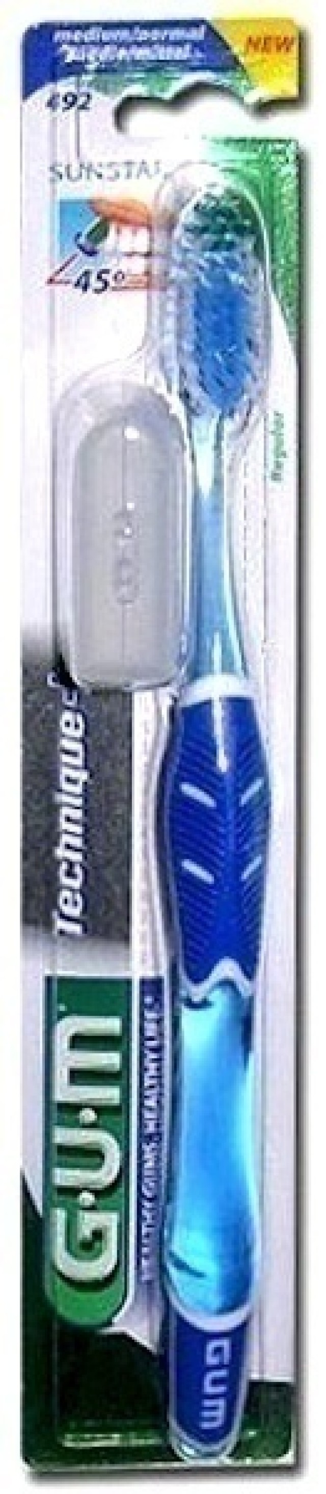 Gum Technique 492 Medium Full Οδοντόβουρτσα Μέτρια σε Διάφορα Χρώμα...