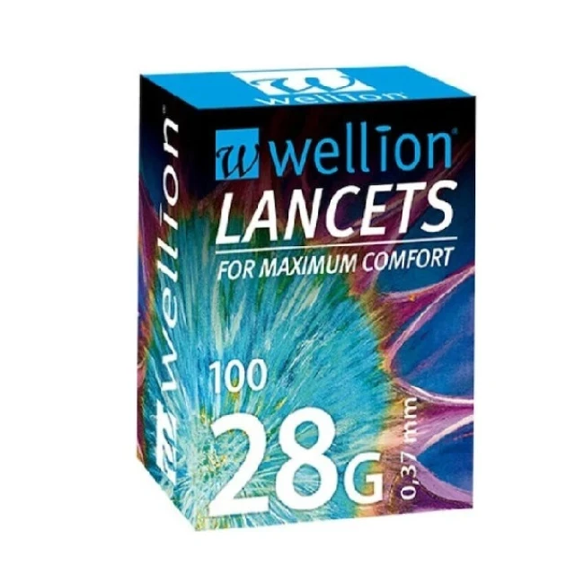 Wellion Lancets 28G 0,37mm, 100 Pieces