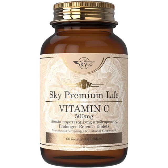 Sky Premium Life Vitamin C 500mg Συμπλήρωμα Διατροφής με Βιταμίνη C...