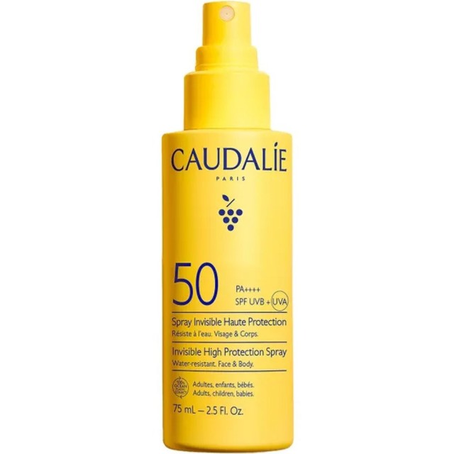 Caudalie Vinosun Invisible High Protection Spray SPF50 Αντηλιακό Σπ...