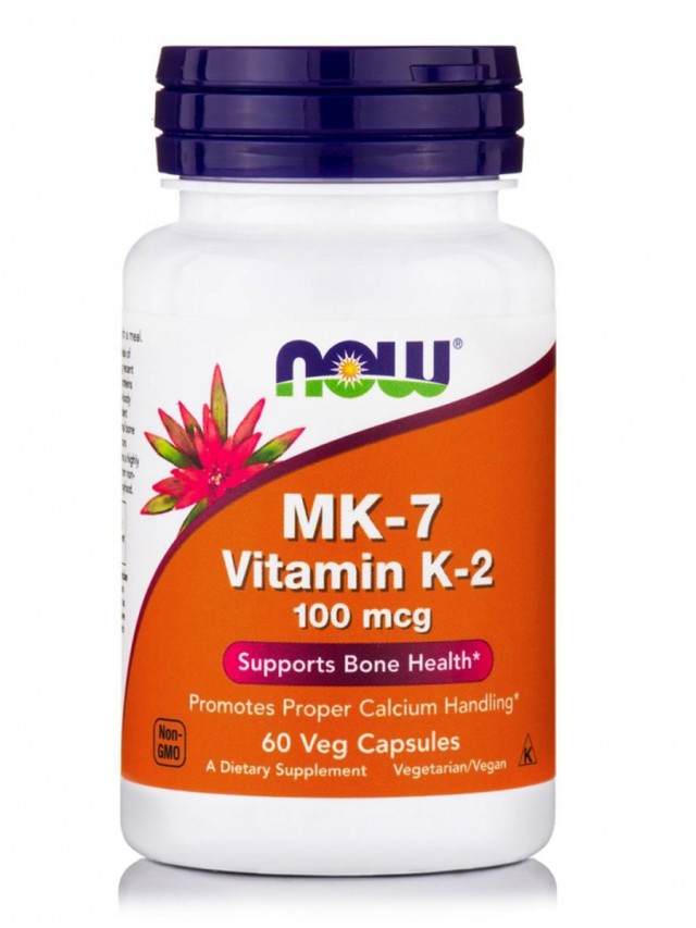 Now Foods MK7 (Vitamin K2) 100 mcg, 60 Κάψουλες