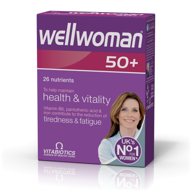 Vitabiotics Wellwoman 50+ Πολυβιταμίνη για Γυναίκες Άνω των 50 Ετών, 30 Ταμπλέτες