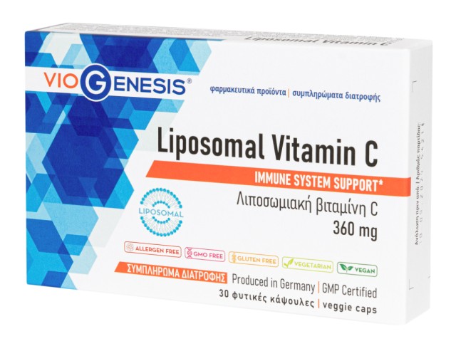VioGenesis Liposomal Vitamin C 360 mg Συμπλήρωμα διατροφής με Λιπoσ...
