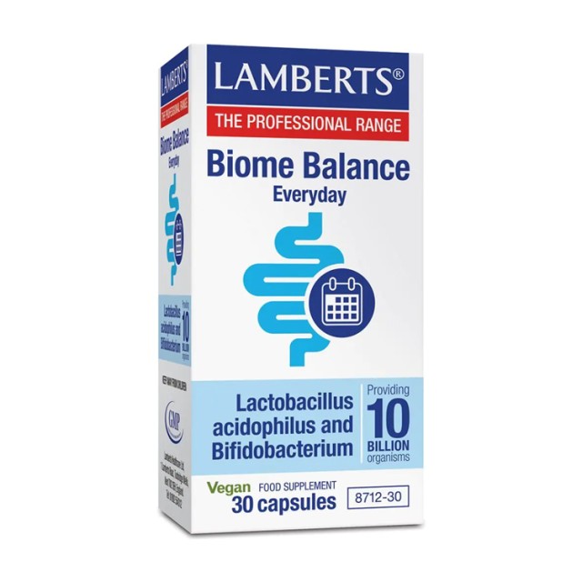 Lamberts Biome Balance Everyday Συμπλήρωμα Διατροφής με Προβιοτικά, 30caps