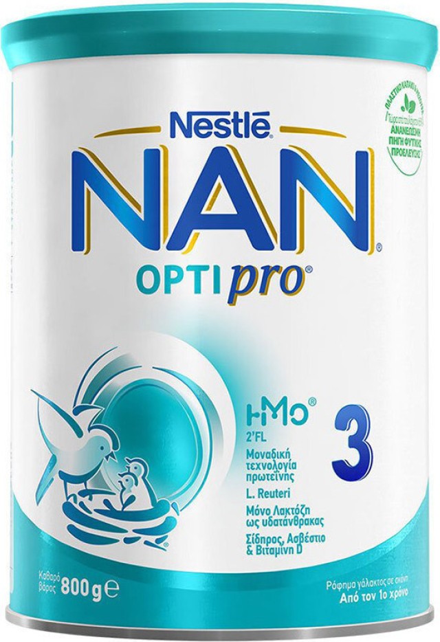 Nestle Nan Optipro 3 Γάλα σε Σκόνη Βρεφικής Ηλικίας από τον 1ο Χρόνο 800gr