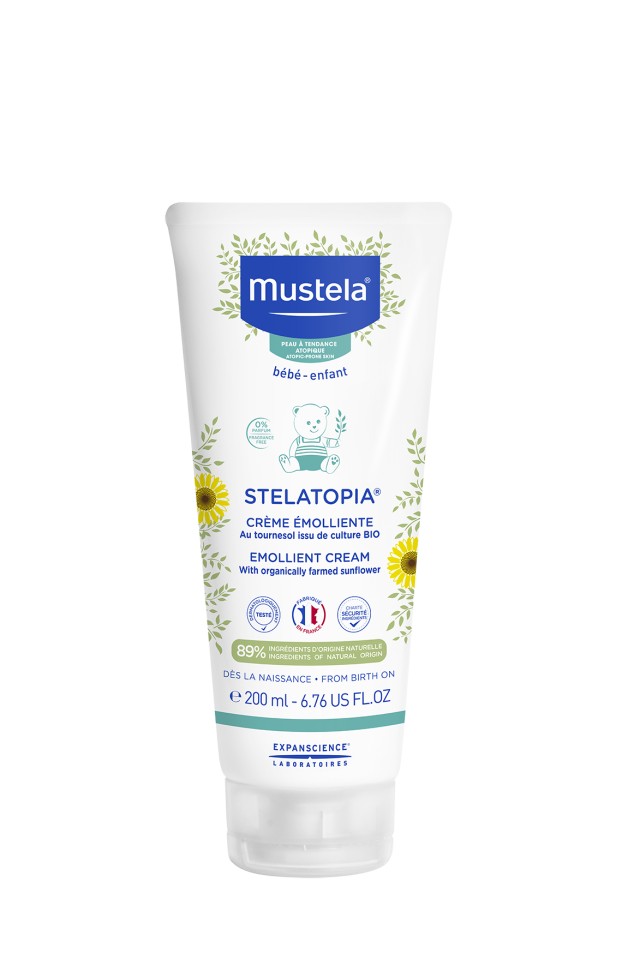 Mustela Stelatopia Emolient Creme Μαλακτική Κρέμα Σώματος Με Τάση Ατοπίας 200ml