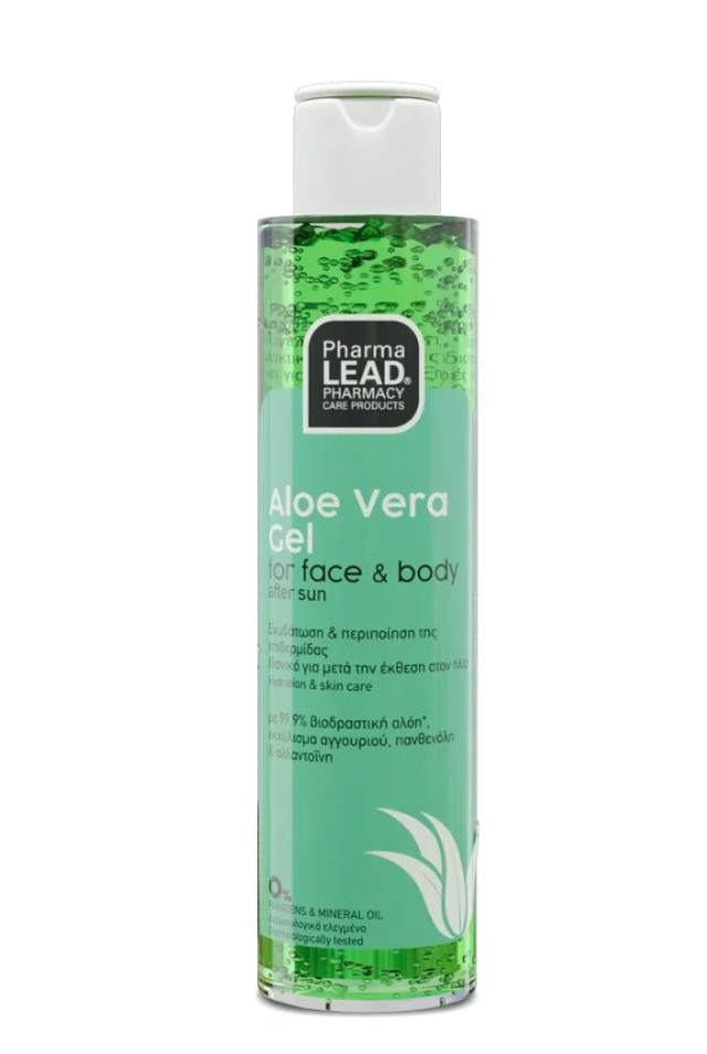 PharmaLead After Sun Aloe Vera Gel Με Αλόη, Εκχύλισμα Αγγουριού, Πανθενόλη και Αλλαντοΐνη, 150ml