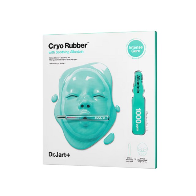 Dr. Jart+ Cryo Rubber Soothing Face Mask 2-Step Σετ Περιποίησης Προσώπου με Allantoin Ampoule Ορός Προσώπου 4g + Rubber Mask Μάσκα Προσώπου, 40g