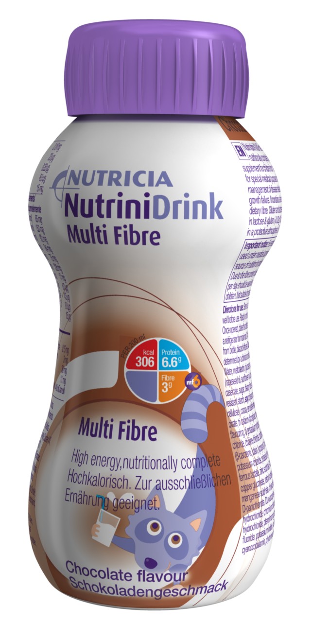 Nutricia NutriniDrink Multi Fibre με γεύση Σοκολάτα 200ml, 1 τεμάχιο