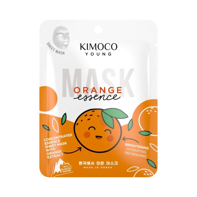 Kimoco Young Μάσκα Προσώπου για Λάμψη με Εκχύλισμα Πορτοκαλιού και Κρυστάλλινο Νερό, 25ml