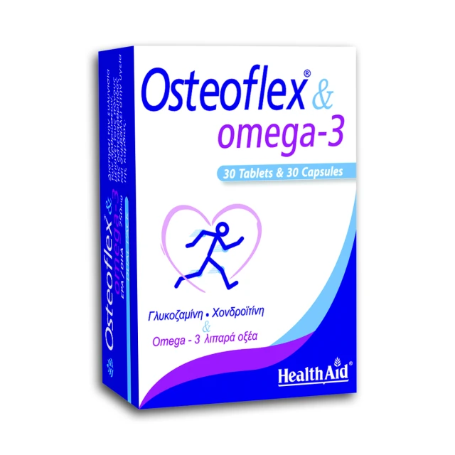 Health Aid Osteoflex & Omega 3 750mg Dietary Supplement with Glucose...