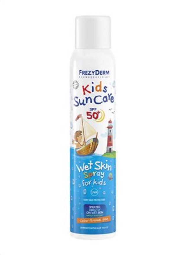 Frezyderm Kids Sun Care Wet Skin Spray SPF50+ Παιδικό Αντηλιακό Spray, 200ml