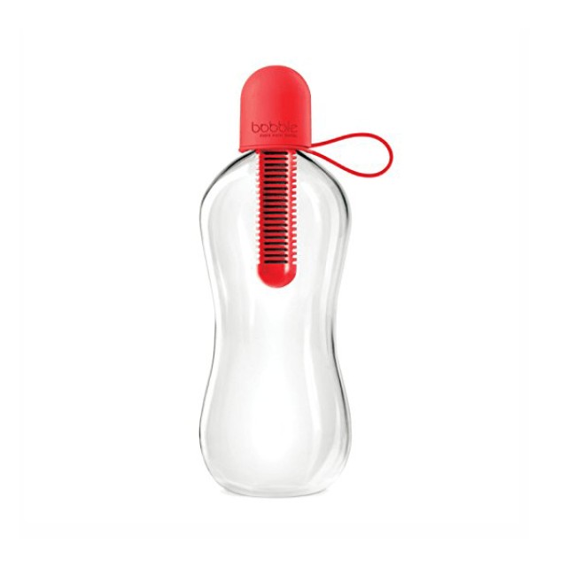 Bobble Carry Cap Μπουκάλι Νερού Με Φίλτρο Άνθρακα Κόκκινο, 550ml