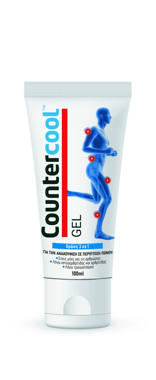 Bausch Health Counter Cool Gel Γέλη Ανακούφισης Μυικών Πόνων και Αρθρώσεων, 100ml