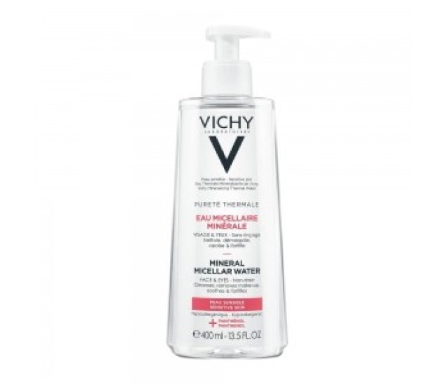 Vichy Purete Thermale Mineral Micellar Water Νερό Καθαρισμού Προσώπου Για Ευαίσθητες Επιδερμίδες 400ml