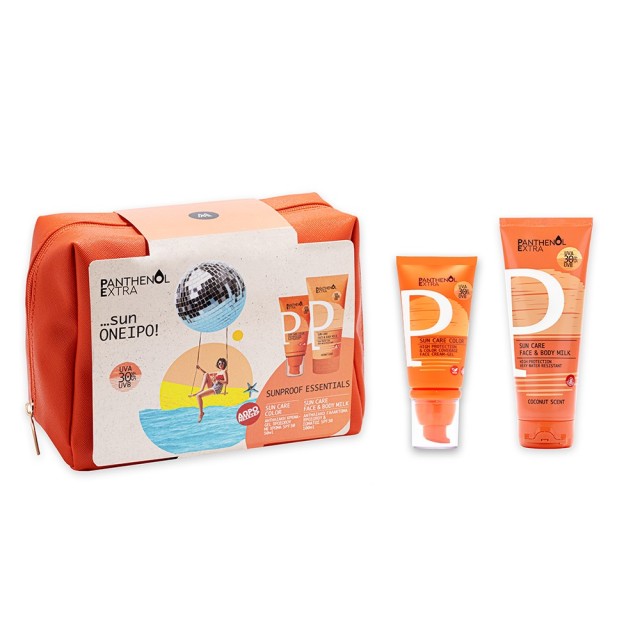 Panthenol Extra Promo Sunproof Essentials με Sun Care Color SPF 30 Αντηλιακή Κρέμα-Gel Προσώπου με Χρώμα 50ml + Sun Care Face & Body Milk SPF 30 Αντηλιακό Γαλάκτωμα για Πρόσωπο και Σώμα 100ml