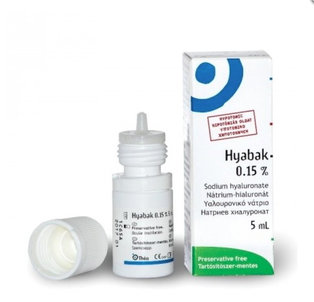 Thea Hyabak Protector 0.15% Οφθαλμικές Σταγόνες με Υαλουρονικό Οξύ για Ξηροφθαλμία, 5ml
