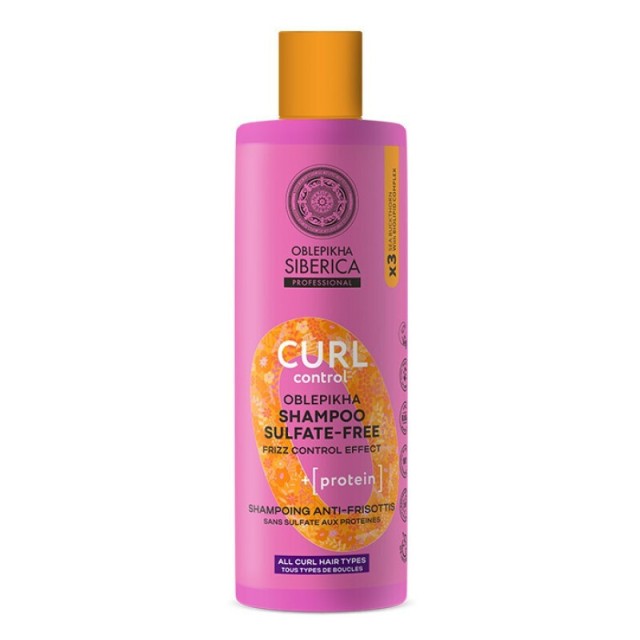 Natura Siberica Oblepikha Curl Control Shampoo Sulfate-Free Σαμπουάν Μαλλιών για Μπούκλες, 400ml