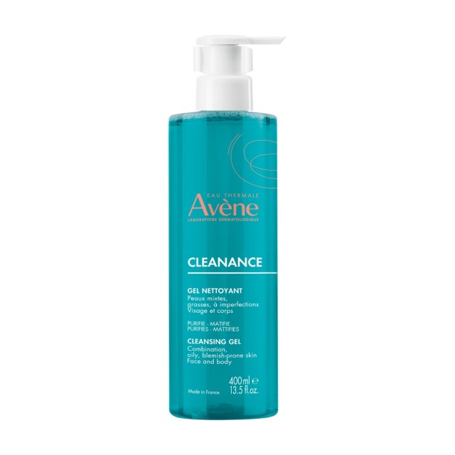 Avene Cleanance Gel Καθαρισμού για το Λιπαρό Δέρμα, 400ml