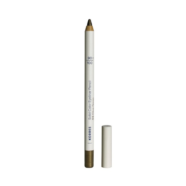 Korres Solid Color Eyeliner Pencil 03 Olive Green Απαλό Μολύβι Ματιών, 1.2gr