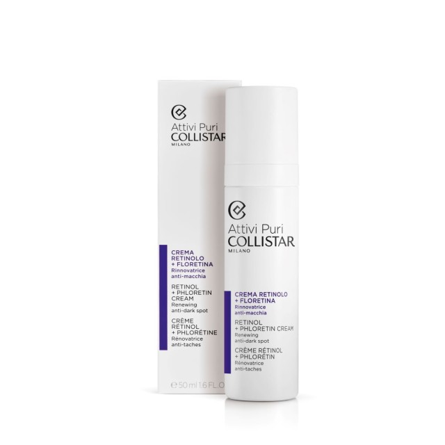 Collistar Attivi Puri Retinol + Phloretin Renewing Anti-Dark Spot Cream Κρέμα Προσώπου Με Ρετινόλη & Φλορετίνη, 50ml