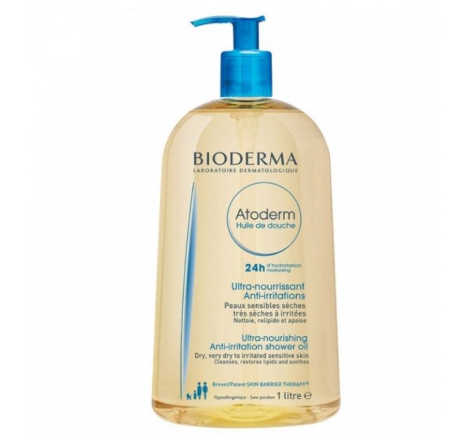 Bioderma Atoderm Ultra-Nourishing Shower Oil Λάδι Καθαρισμού 1Lt