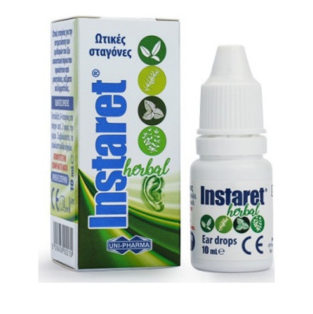 Uni-Pharma Instaret Ear Drops Ωτικές Σταγόνες, 10ml